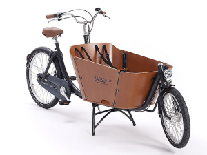 The Babboe City bakfiets is one of the most affordable models available.